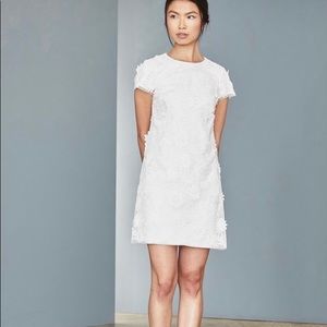 Amsale Little White Dress Appliqué Mini (NWT)